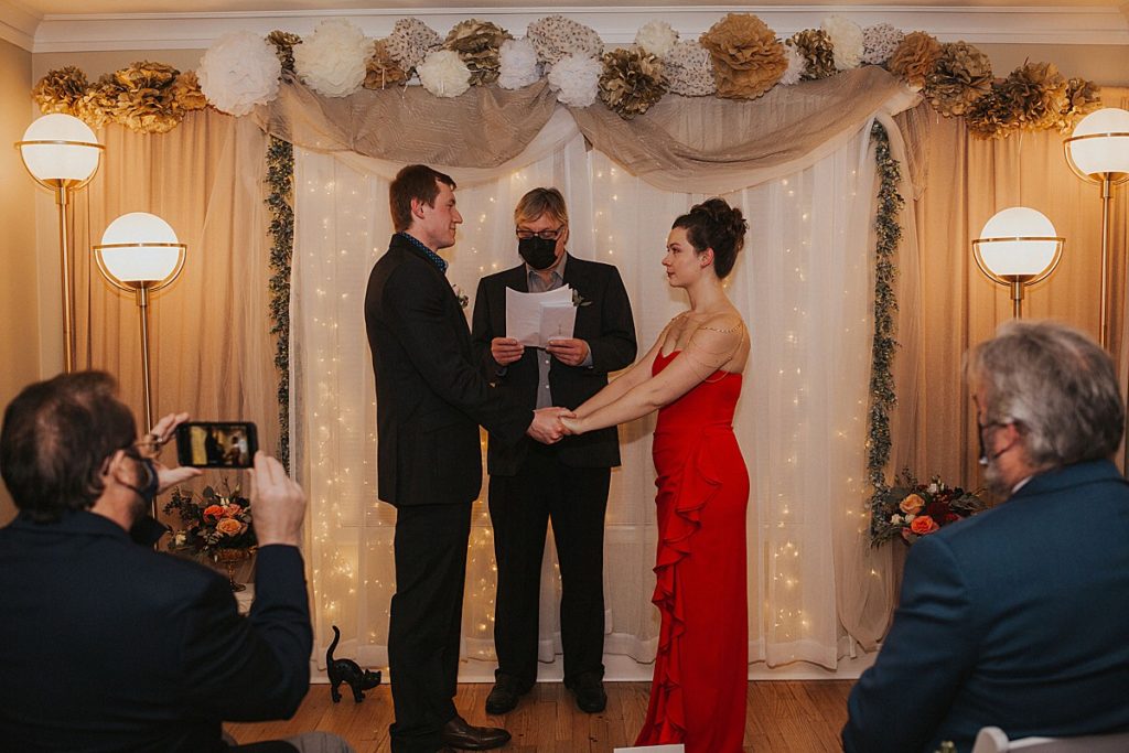 Small wedding ceremony at home