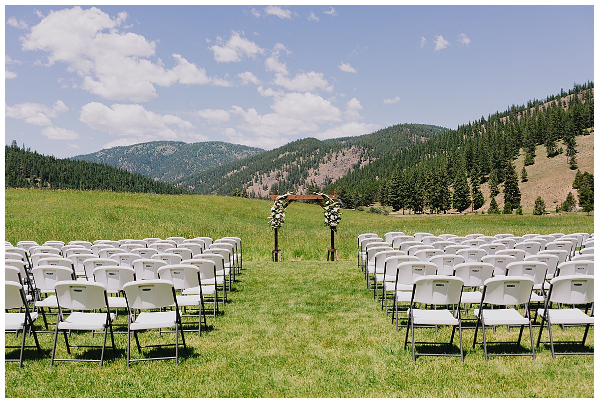 Montana love story ceremony scenery
